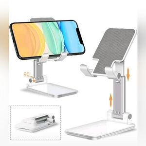 Adjustable White Phone Stand